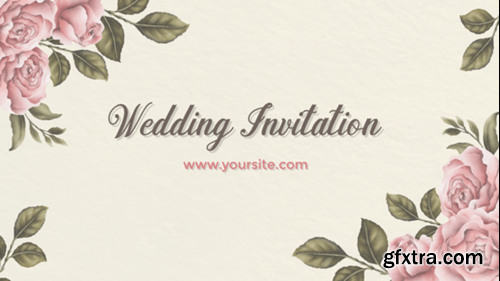 Videohive Romantic Wedding Invitation 50597228