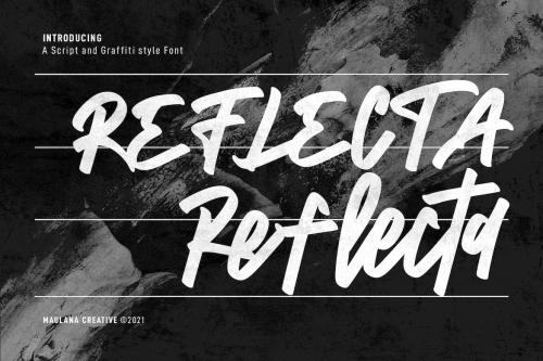 Reflecta Script Graffiti Style Font