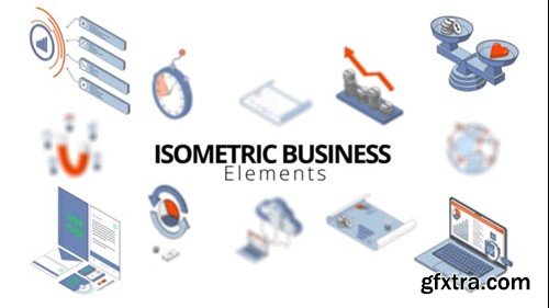 Videohive Isometric Business Elements 50634834