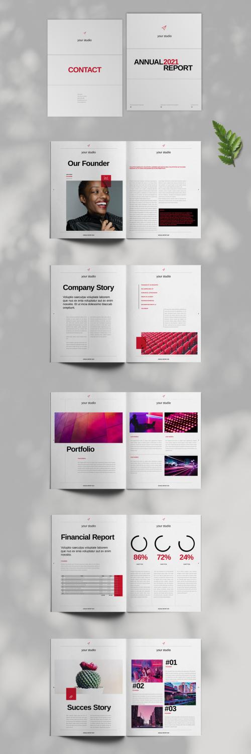 Adobe Stock - Annual Report Layout - 416099382