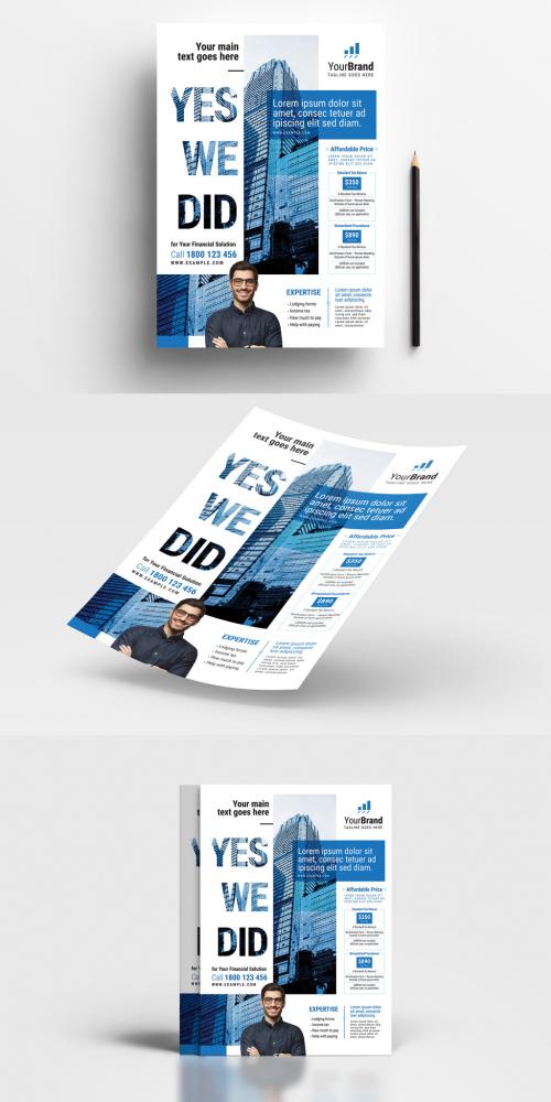 Adobe Stock - Tax Man Expertise for Your Financial Solution Flyer Layouts - 416114459