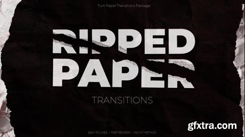 Videohive Ripped Paper Transitions 50658535