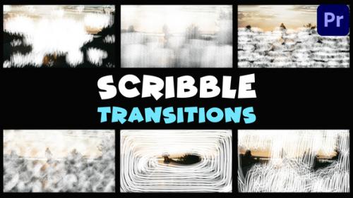 Videohive - Scribble Transitions | Premiere Pro MOGRT - 50446449