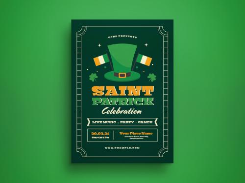 Adobe Stock - St. Patrick's Day Flyer Layout - 417916803