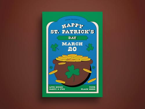 Adobe Stock - St Patrick's Day Flyer Layout - 417916829