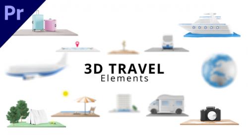 Videohive - 3D Travel Elements - 50516960