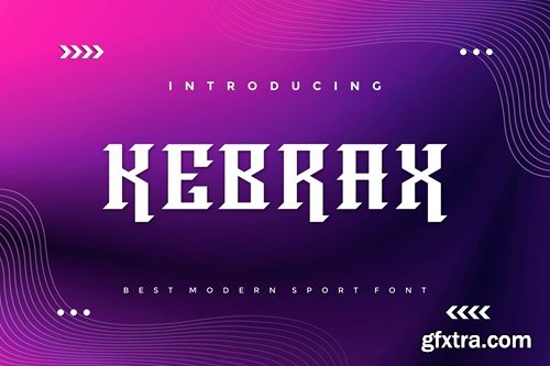 Kebrax - Modern Sport Font H4TCLRT