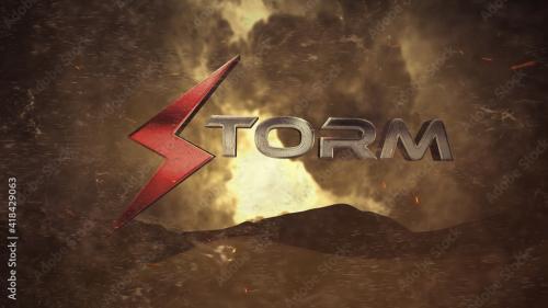 Adobe Stock - Cinematic Dust Storm Logo - 418429063