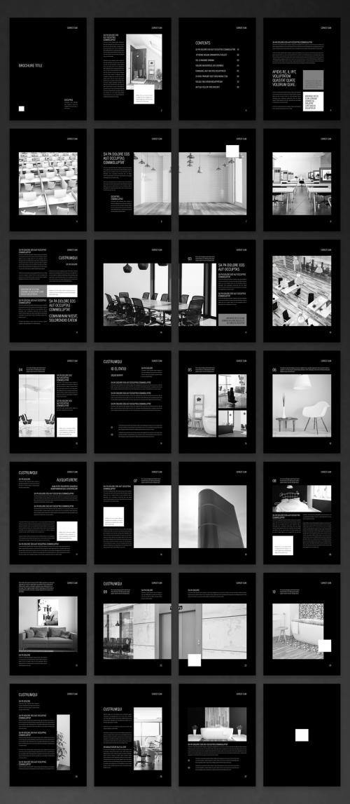 Adobe Stock - Interior Design Digital Portfolio with Black Accents - 419244470