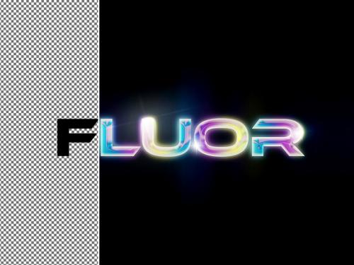 Adobe Stock - Holographic Text Effect - 419443326