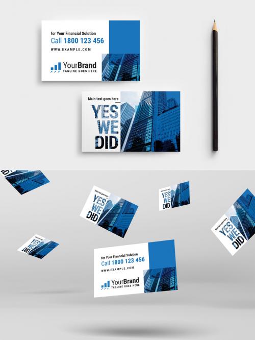 Adobe Stock - Business Card Tax Man Expertise for Your Financial Solution Flyer Templates - 419453202