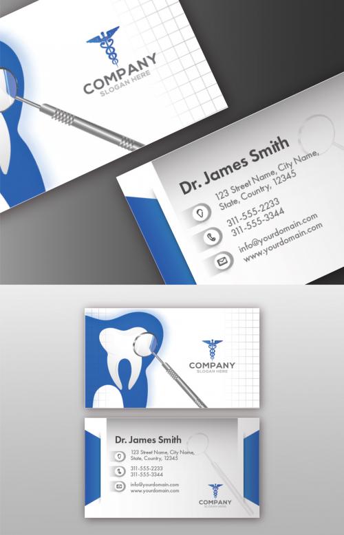 Adobe Stock - Dental Care Business Card Set - 419946546