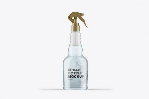 Glass Spray Bottle Mockup