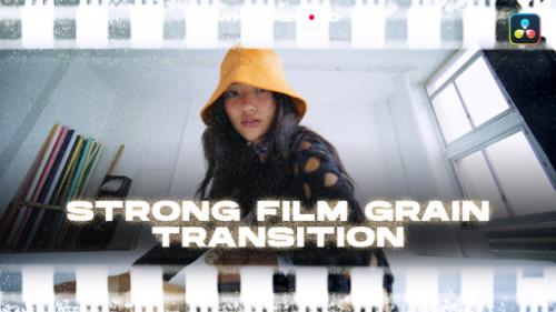 Videohive - Strong Film Grain Transitions | DaVinci Resolve - 50630763