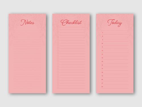 Adobe Stock - Planner Set with Floral Illustrations - 422397110