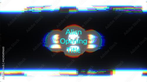 Adobe Stock - Alien HUD Opening Title - 424549660