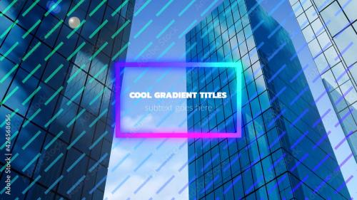 Adobe Stock - Simple Cool Gradient Titles - 424568656
