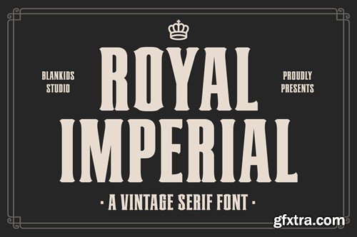 Royal Imperial a Vintage College Font 6DCUFL5