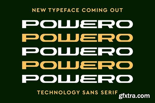 Powero Futuristic Typeface S8KFXH2