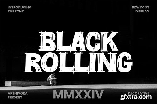 Black Rolling - Decorative Display Font SEL5XZM