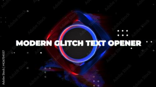 Adobe Stock - Meta Modern Glitch Text Opener - 426754557