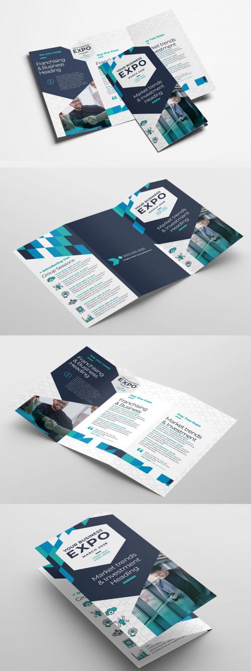 Adobe Stock - Modern Business Trifold Brochure for Corporate Events Seminar Conference - 427490056