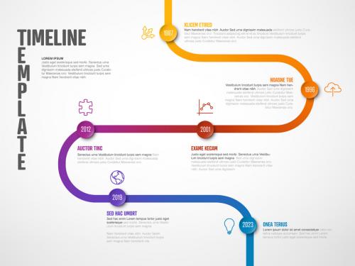 Adobe Stock - Infographic Curved Timeline Template - 427956901