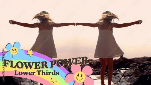 Adobe Stock - Flower Power Lower Thirds - 427994094