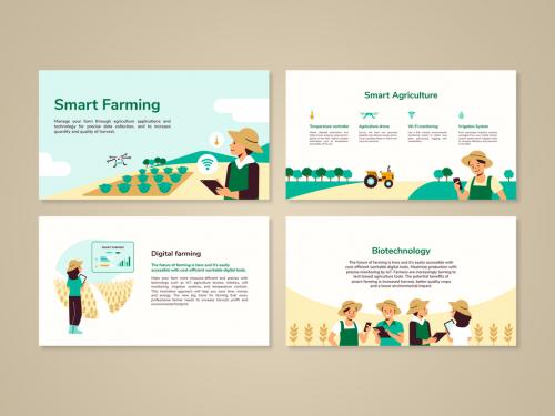 Adobe Stock - Smart Farming Editable Presentation Layout - 428876778