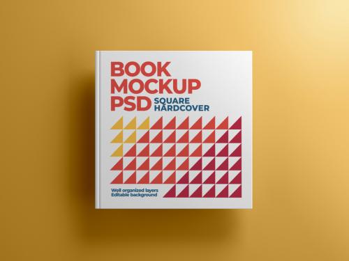Adobe Stock - Square Book Hardcover Mockup - 429046159
