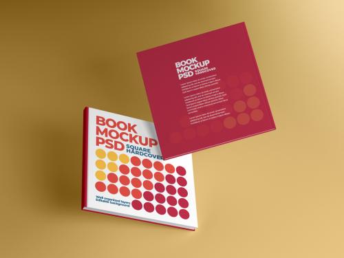 Adobe Stock - Square Book Hardcover Mockup - 429046511
