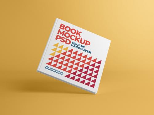 Adobe Stock - Square Book Hardcover Mockup - 429046589