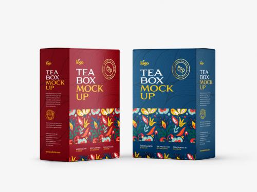 Adobe Stock - Tea Box Packaging Mockup - 429055322
