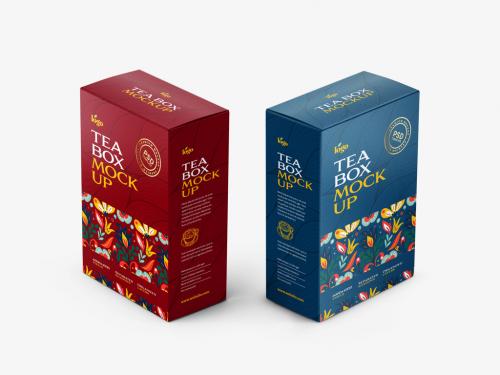 Adobe Stock - Tea Box Packaging Mockup - 429055439