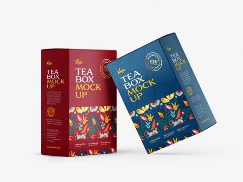 Adobe Stock - Tea Box Packaging Mockup - 429055702