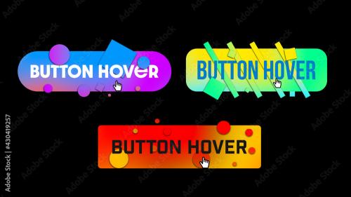 Adobe Stock - Hover Button Lower Third - 430419257