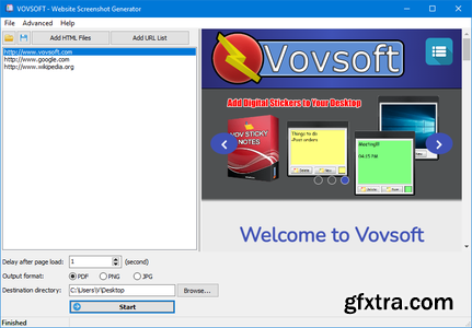 VovSoft Website Screenshot Generator 1.5 Portable