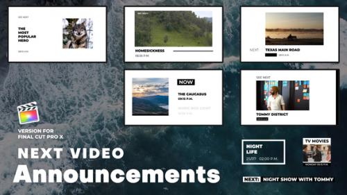 Videohive - Next Video Announcements | FCPX - 50678477