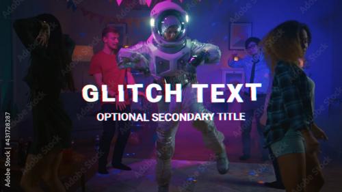 Adobe Stock - Glitch Text Title - 431728287