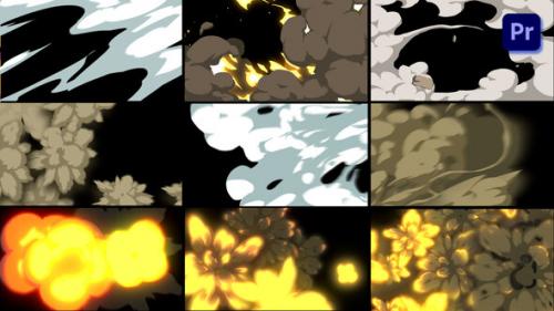 Videohive - Cartoon Explosion Transitions [Premiere Pro] - 50690518