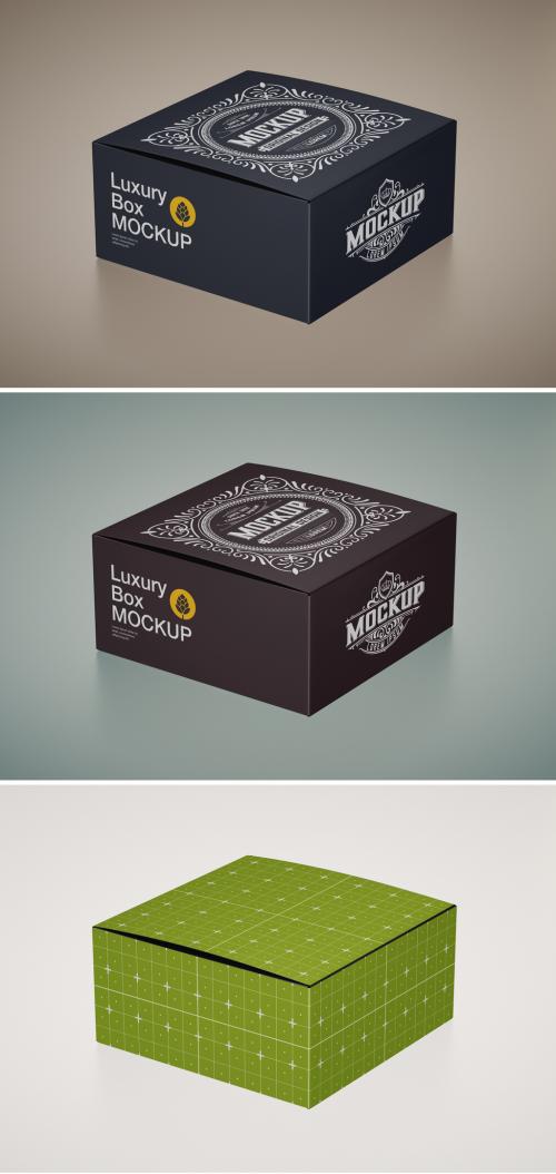 Adobe Stock - Luxury Cardboard Box Mockup - 433119217