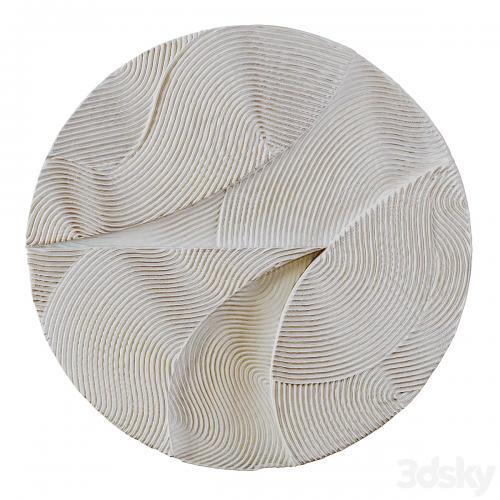 Wall decor WHITE SPHERE RELIEF by Krogh Andersen