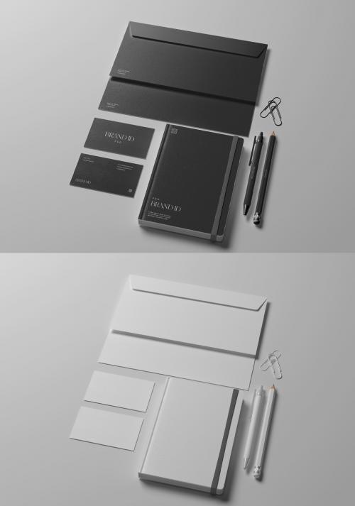 Adobe Stock - Envelope with Personal Planner Mockup - 433486004