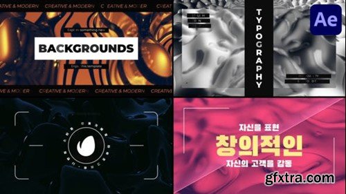 Videohive Backgrounds Typography for After Effects 50726129