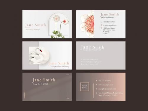 Adobe Stock - Business Card Layout for Beauty Brand - 435667257