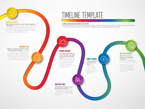 Adobe Stock - Infographic Curved Timeline Layout - 435911259