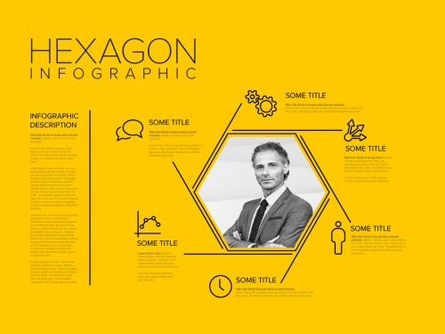 Adobe Stock - Thin Line Infographic Layout with Photo Placeholder - 435911303