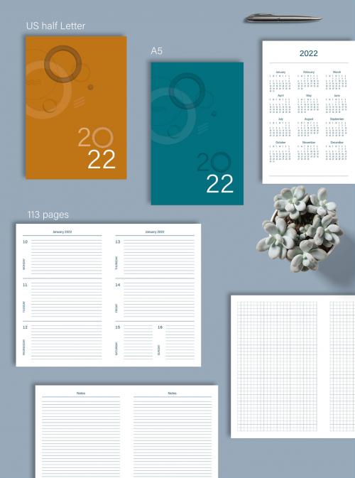 Adobe Stock - 2022 Personal Planner Layout - 435914604