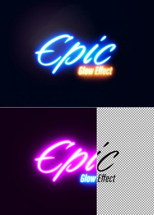 Adobe Stock - Glowing Text Effect - 436105683