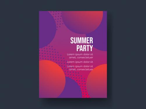 Adobe Stock - Summer Purple Gradient Poster - 436230635